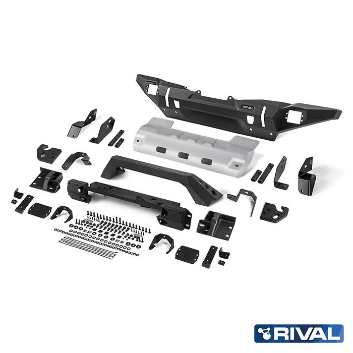 RIVAL4x4 Alu HD winch bumper for Jeep Wrangler JK, JL, Gladiator