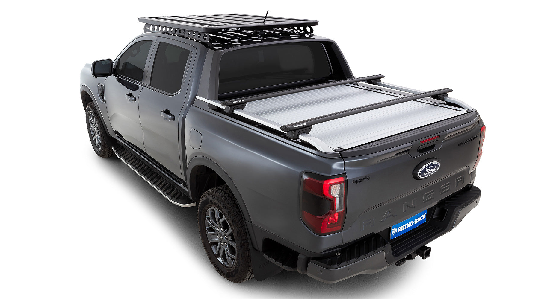 Ford Ranger &amp; Raptor (from 2023-) RHINO-RACK™ Vortex cross member for truck bed railing incl. RX100 