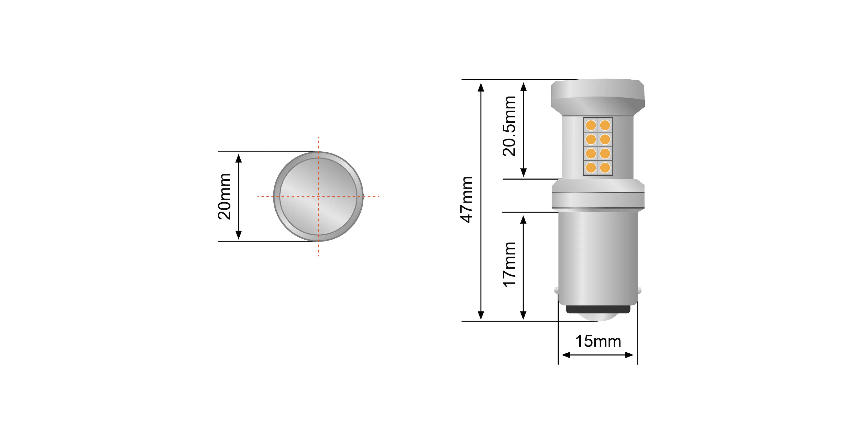 STEDI P21W-Sockel LED Lampe