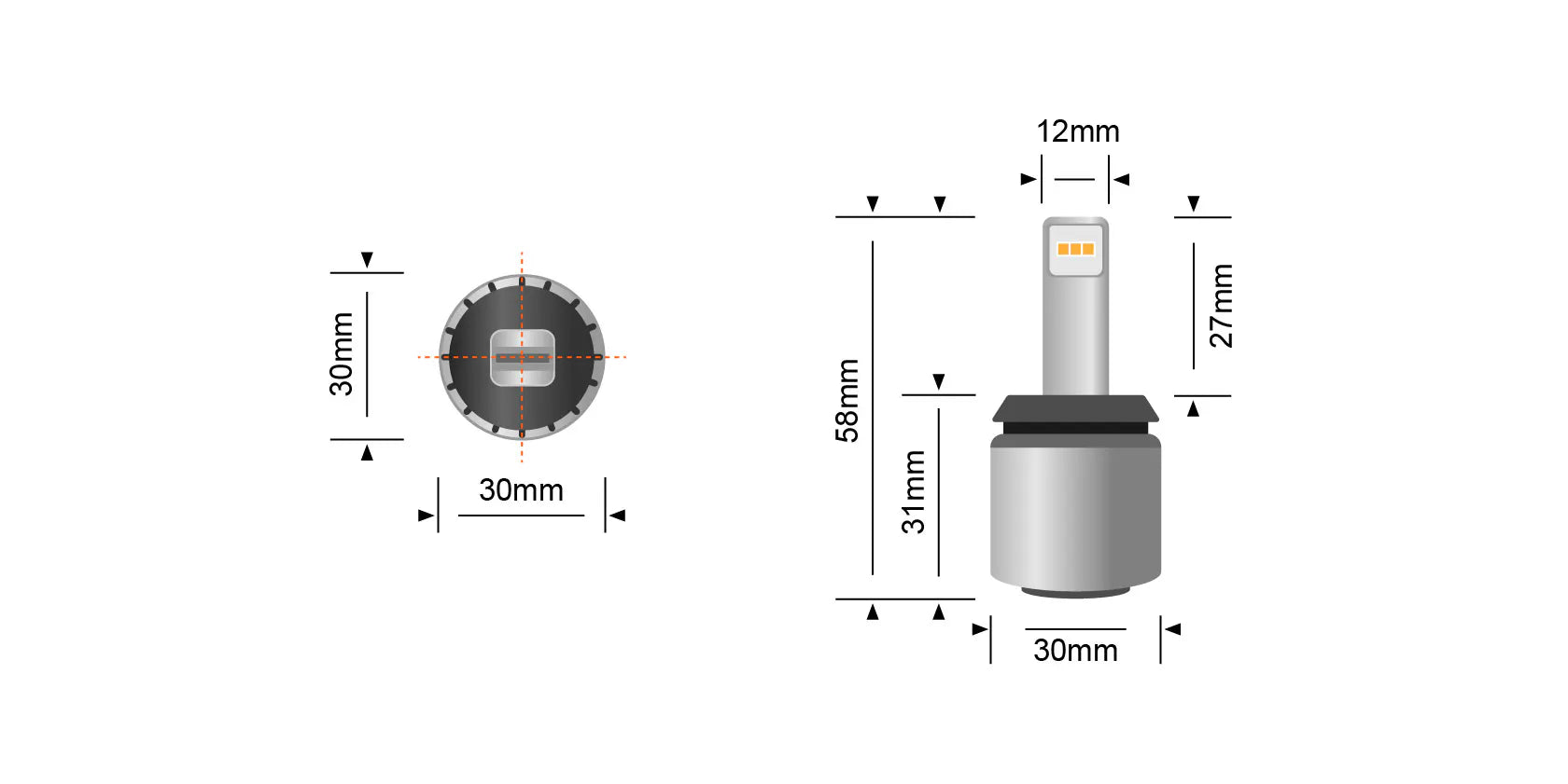 STEDI P21W-Sockel LED 1000 Lumen