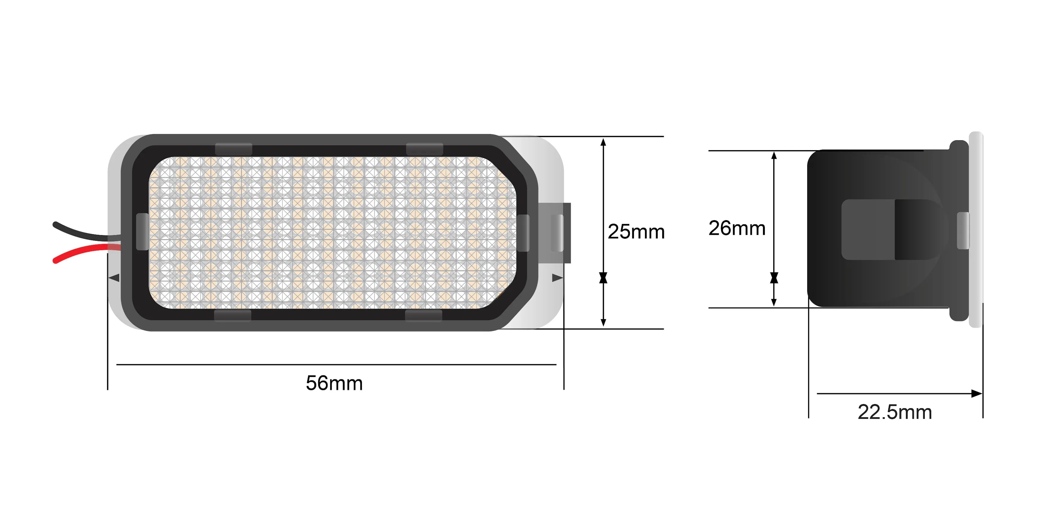 STEDI LED Nummernschildbeleuchtung für Ford Ranger