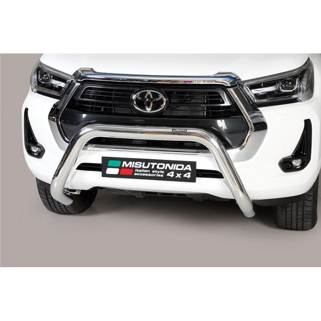 Frontschutzbügel Toyota Hilux Chrom Edelstahl 76mm (ab 2021-)