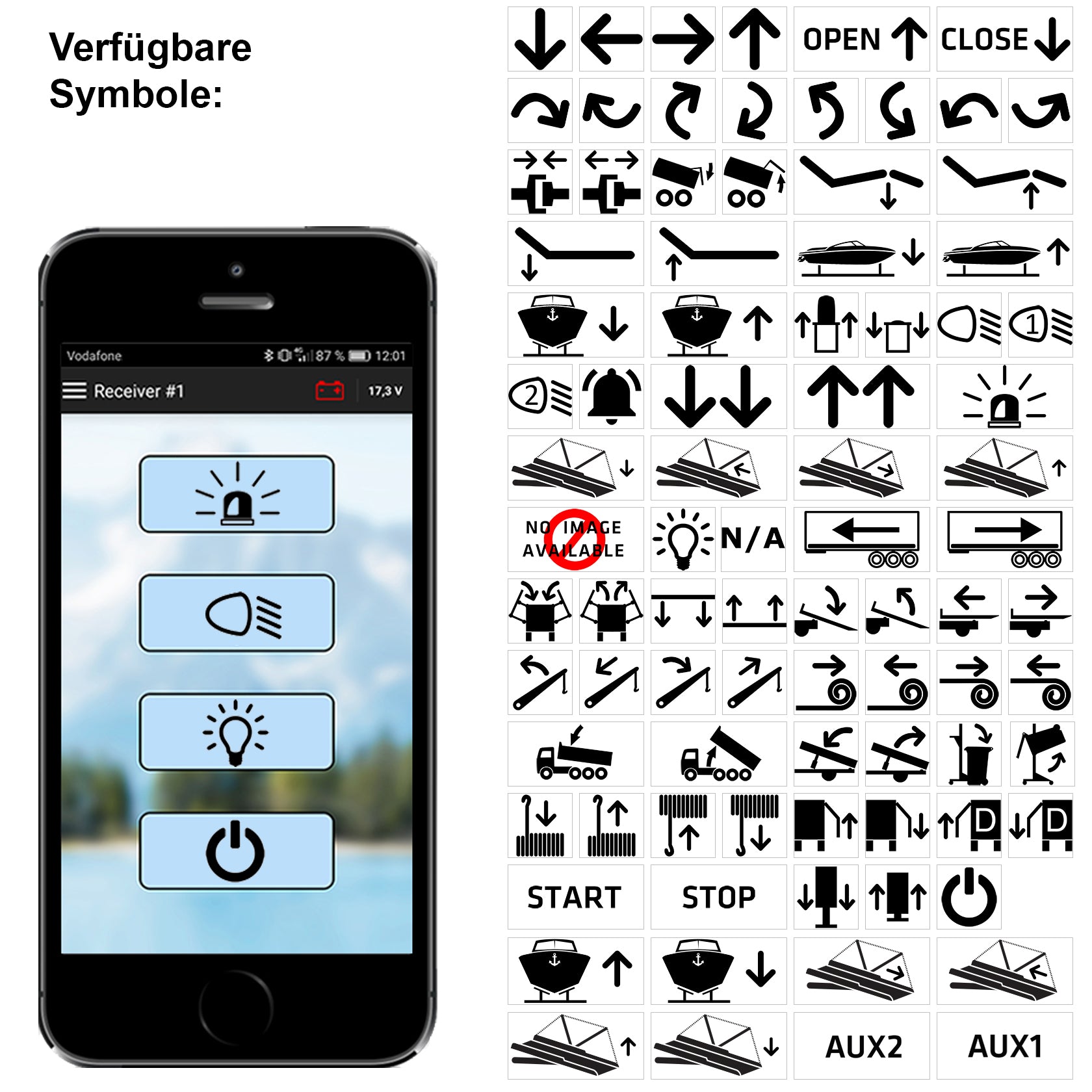 Icarus Blue - Bluetooth 4-Kanal Fernbedienung - Steuerung via App