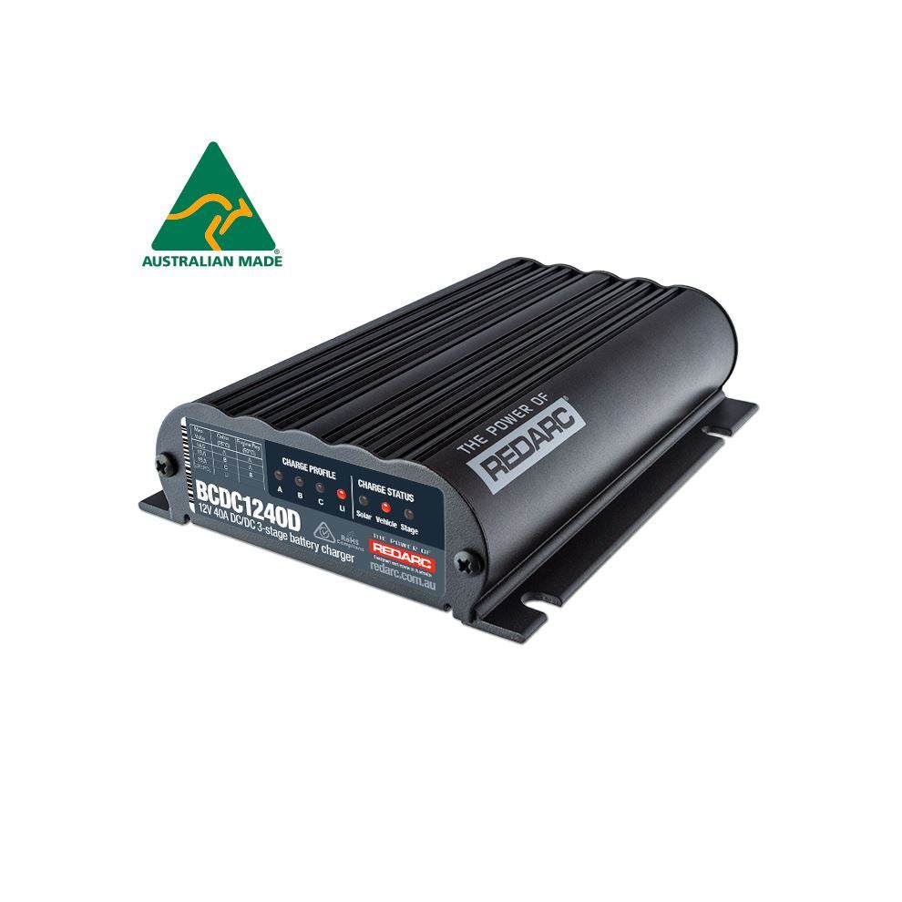 REDARC BCDC 40A Gleichstrom Batterieladegerät (Außenmontage)