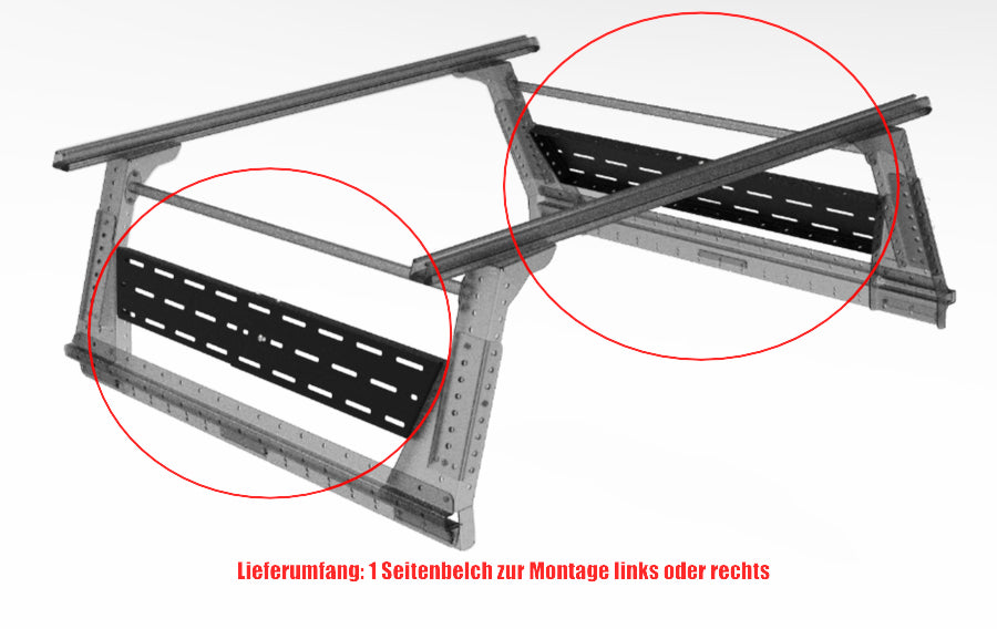 Muli-Rack Seitenblech - Doublecab Links & Rechts (1.Stk.)