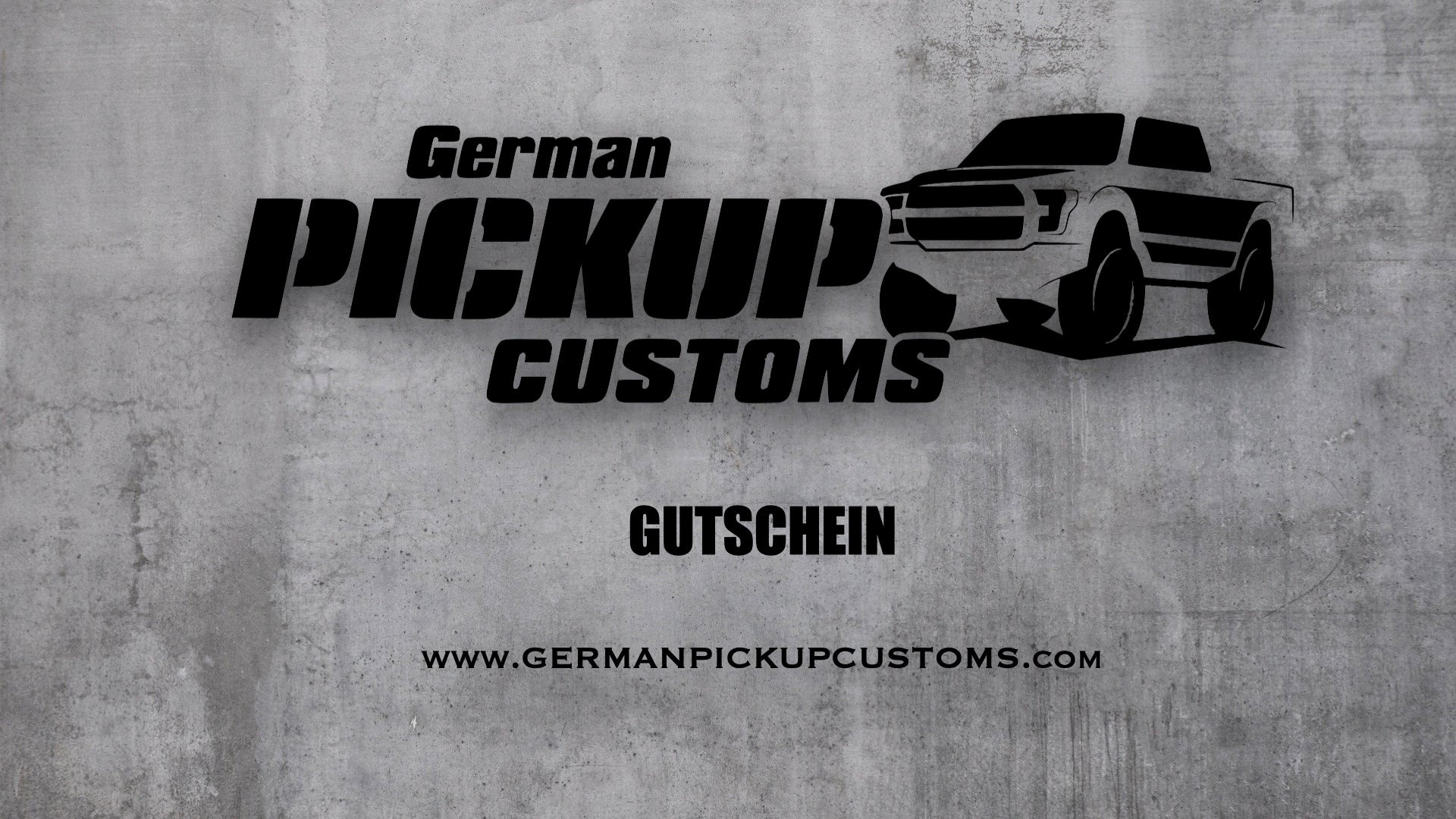 GermanPickupCustoms.com - Geschenkgutschein