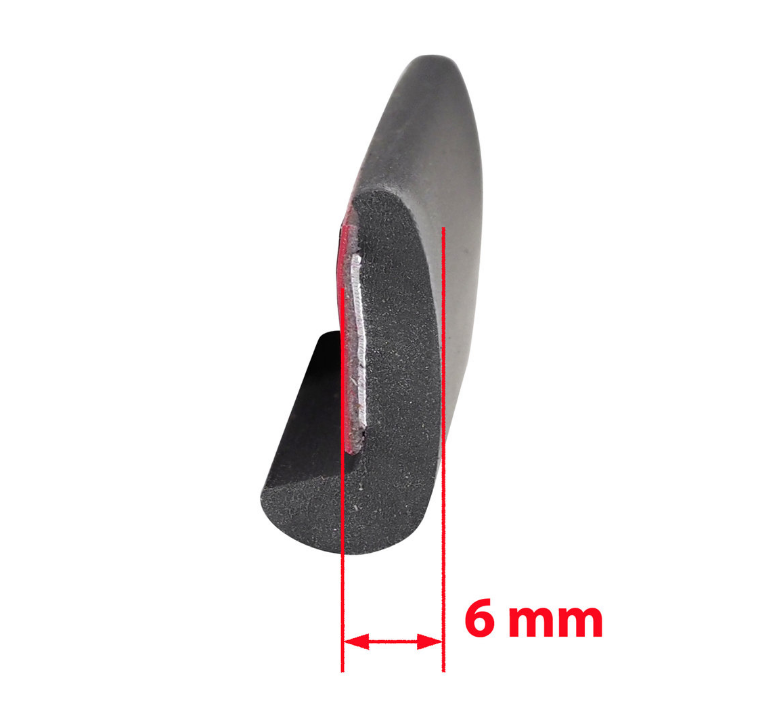 Kotflügelverbreiterung 6 mm 4 Stück (aus schwarzem Hartgummi)