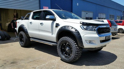 Kut Snake fender flares Ford Ranger PX1, PX2 and PX3 "Monster" - 95 mm width - structured surface