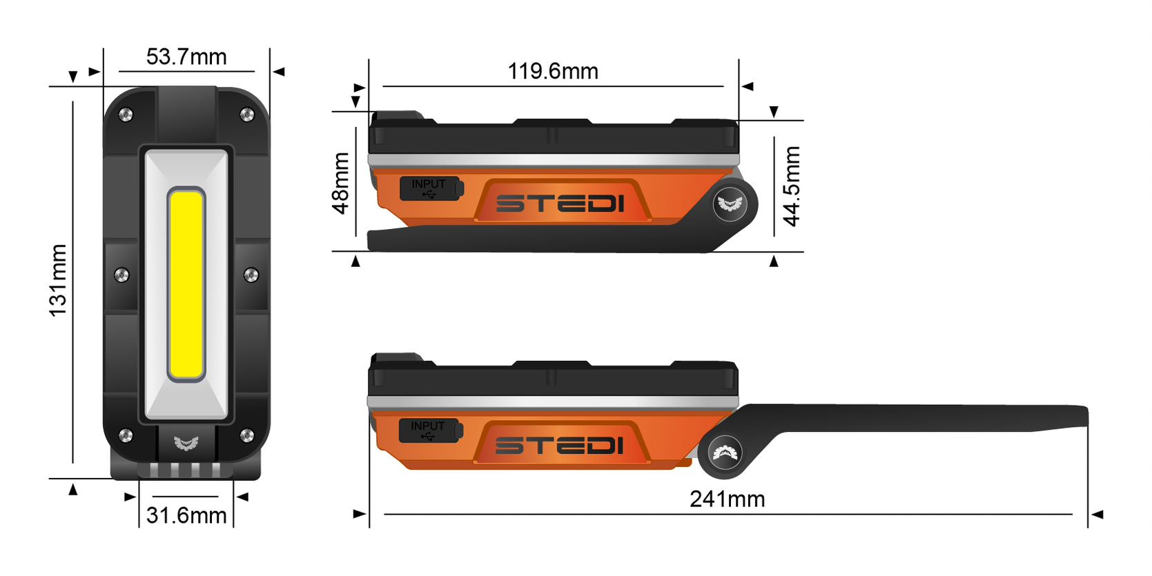 STEDI T1000 LED Arbeits- & Camping Lampe